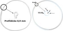 Dichtungssatz für 20 Liter Destille mit Kolonne - Ø 26 cm, 0,9 und 1,5 mm dick