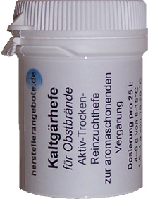 Kaltgärhefe - Reinzuchthefe für ca. 100 L Obstmaische - Click Image to Close
